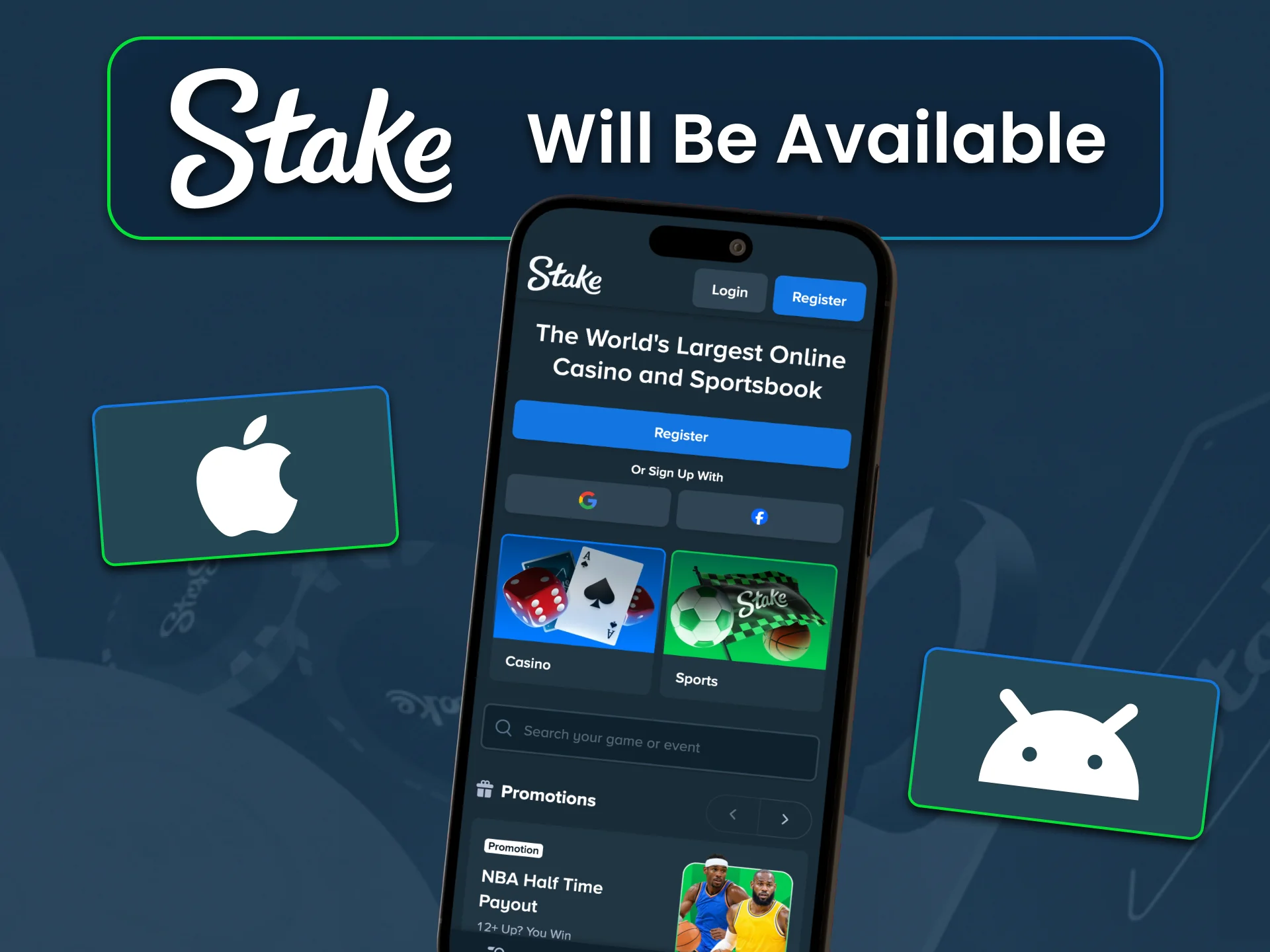 Wait for the official Stake APK and download it safely.