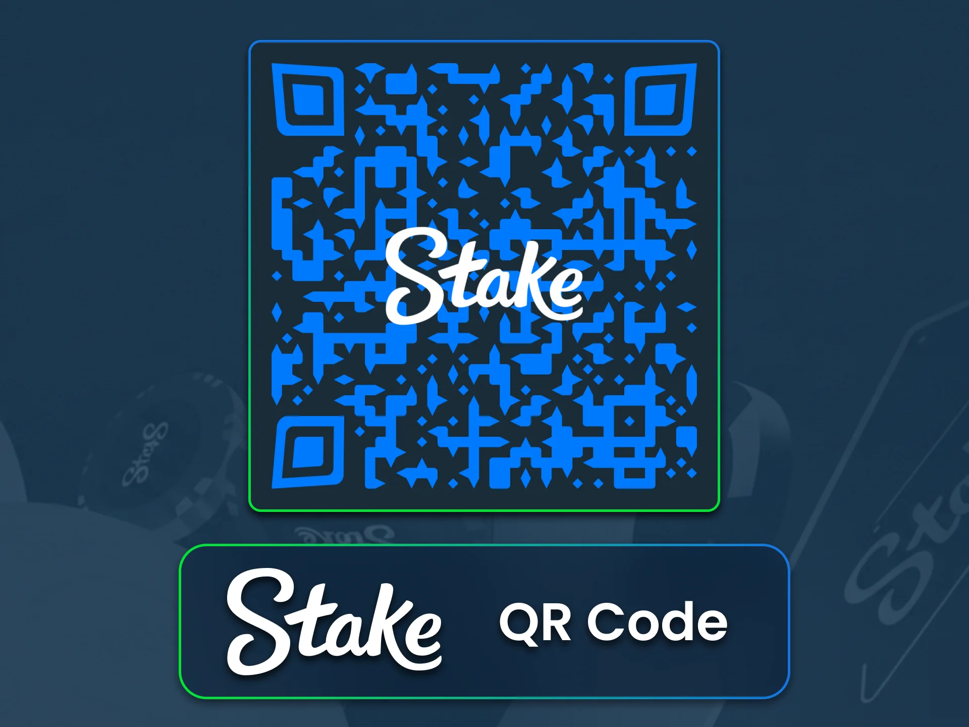 Scan the QR code and download the Stake app now.