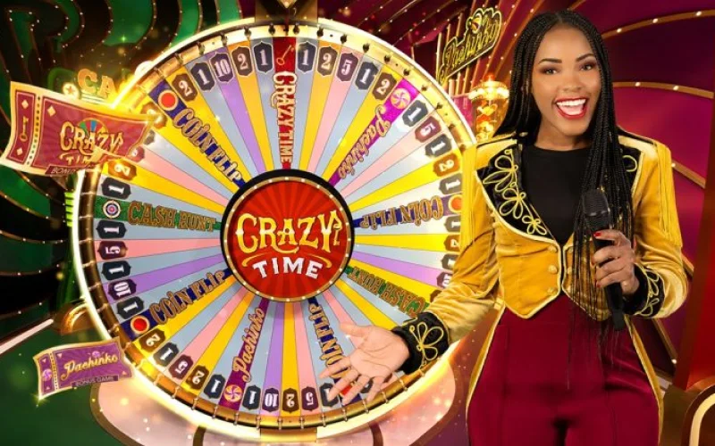 Play Crazy Time on Stake and hit massive bonus multipliers.