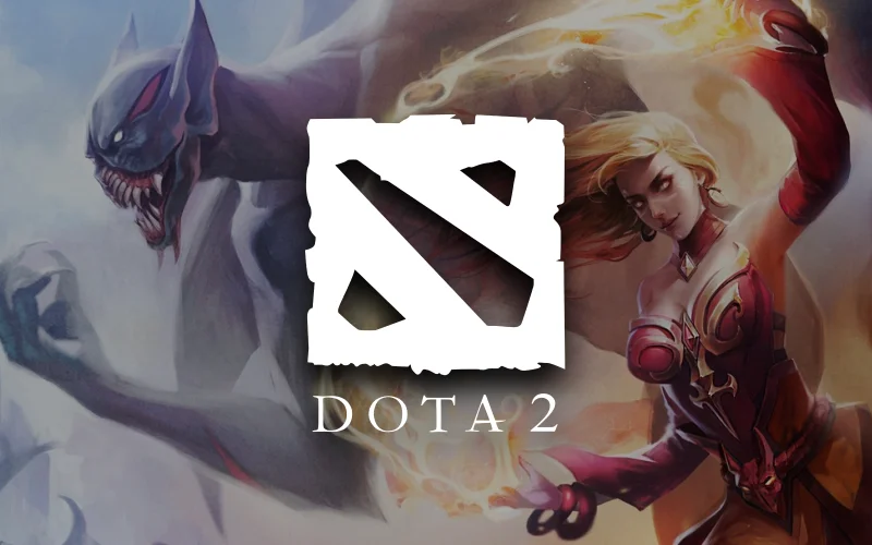Place bets on match winners, scores, and maps in Dota 2 with Stake.