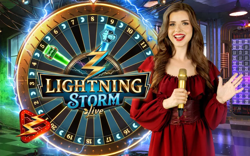 Play Lightning Storm on Stake and strike big with multipliers.