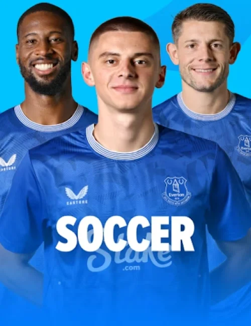 Place a soccer game bet at Stake Casino and chase match wins.