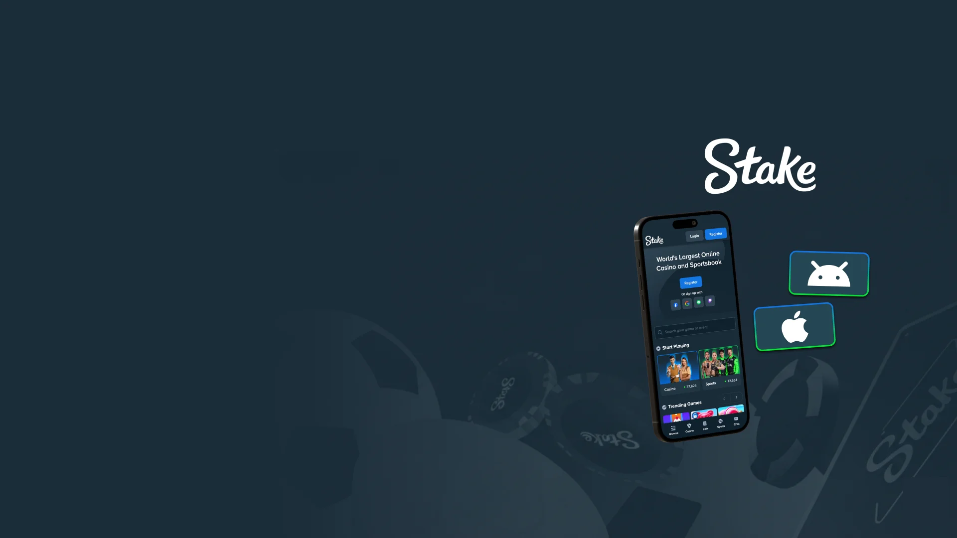 Download the Stake app in India and play anywhere.